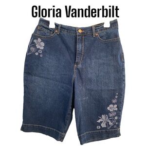 Gloria Vanderbilt Amanda Blue Jean Shorts 10